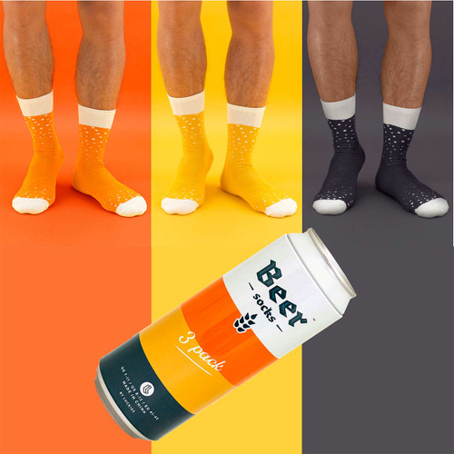 Luckies Men's Beer Socks 3 Pack | The Design Gift Shop