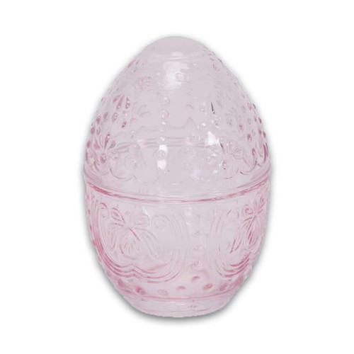 Pink Glass Easter Egg | The Design Gift Shop