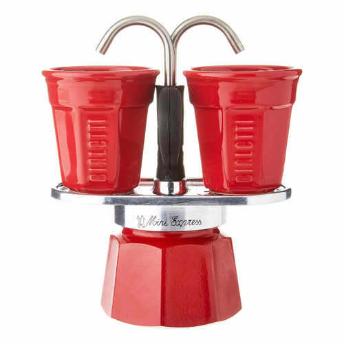 BIALETTI Mini Express 2 Cup Espresso Maker Set including 2 cups | The Design Gift Shop