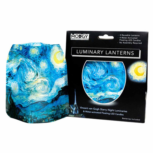 Modgy Vincent van Gogh Starry Night Luminaries (set of 4) | the design gift shop