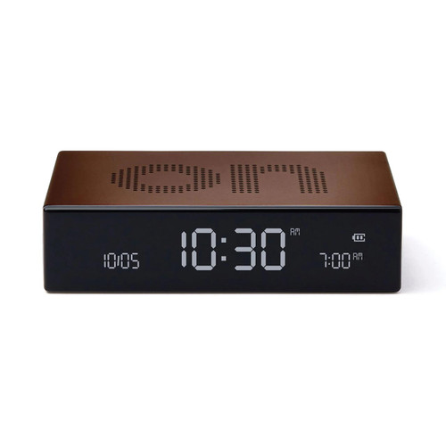 LEXON Flip Premium alarm clock Bronze | the design gift shop