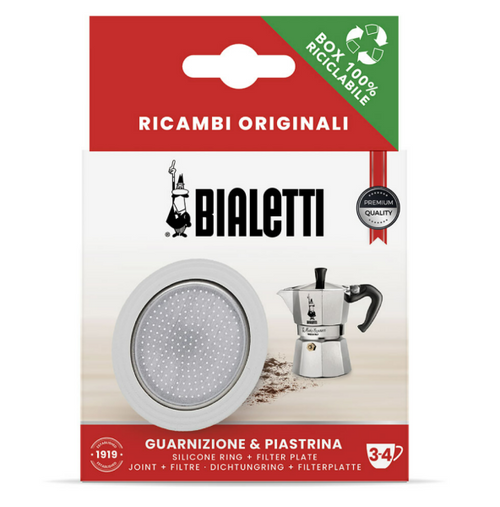 BIALETTI Seal Filter Kit Brikka 2 cup, Moka Express & Moka Induction & Orzo Express 3-4 cup  | the design gift shop