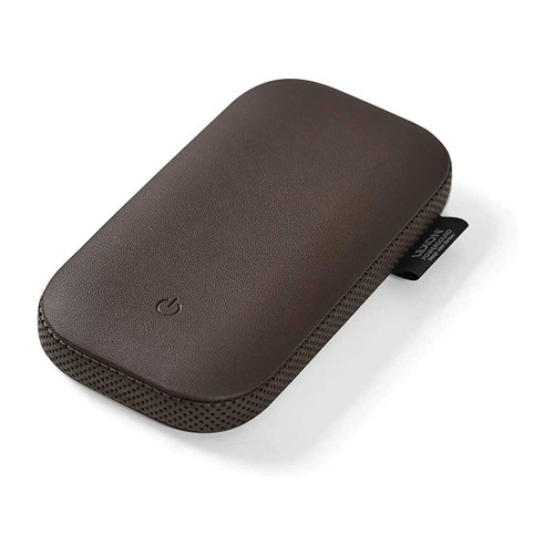 LEXON PowerSound Wireless Qi Power Bank & Speaker Dark Brown | the design gift shop