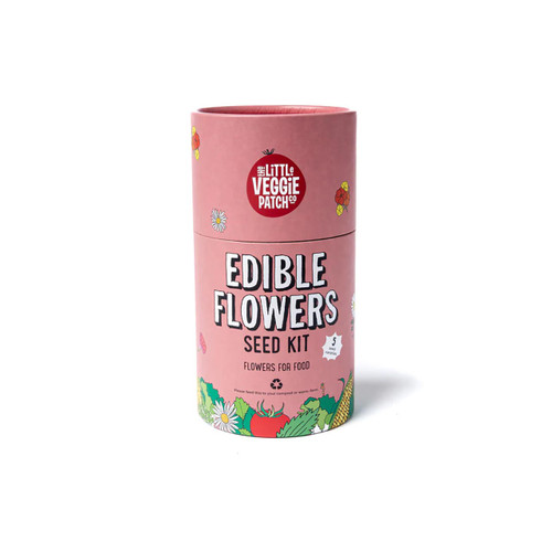 Edible Flowers Seed Kit gift packaging (front) by The Little Veggie Patch Co | the design gift shop