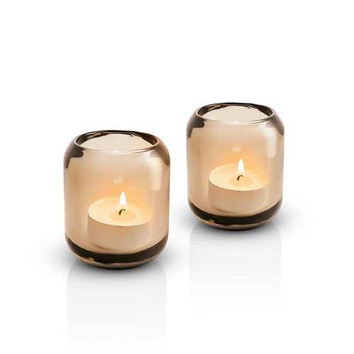 EVA SOLO Acorn Tealight Holder Amber (2pcs ) | the design gift shop