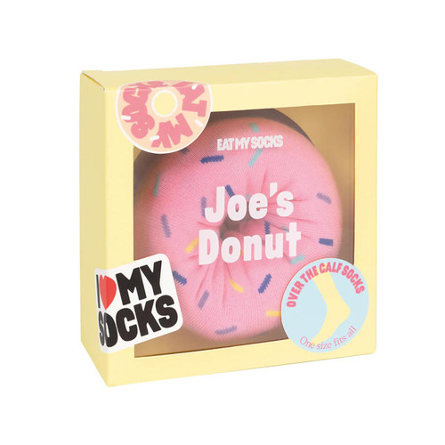 EAT MY SOCKS Joe's Strawberry Donut Socks | the design gift shop