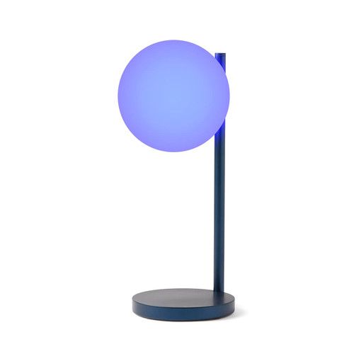 Dark Blue LEXON Bubble Lamp with dark blue light colour