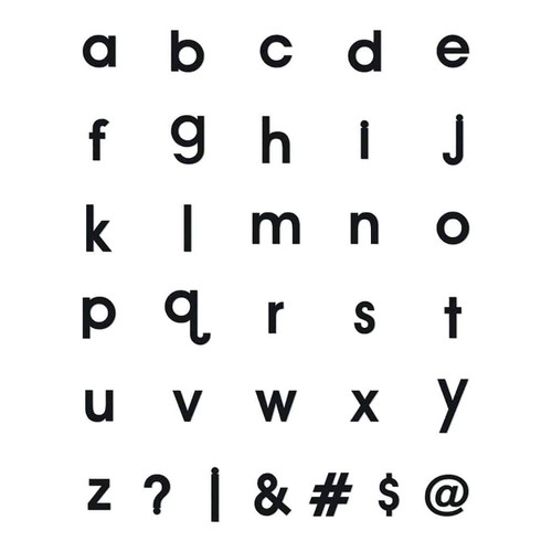 Black Magnetic Letters 'Message' by Balvi | the design gift shop