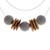 Mon Bijou - Necklace Elegance Nature - Grey | The Design Gift Shop