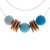 Mon Bijou - Necklace Elegance Nature - Blue Hues | The Design Gift Shop