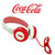 Coca Cola Collectable Retro Vintage Headphones Red & White | the design gift shop