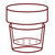 Shematic drawing of Slim Flower Pot by Monkey Business | the design gift shop
