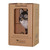 Wildlife Garden Grey Wolf hand-carved wall hook presented in its sustainable brown cardboard gift box.