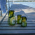 Several HOLMEGAARD DWL Glass Lanterns in Olive Green  | the design gift shop