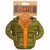 Khaki Drink Holder Puffer Jacket by COATIE (front) | the design gift shop