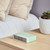 Designer bedside alarm clock with tap snooze – Lexon Pantone Pastel Green