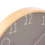 Birch frame detail on Karlsson Sencillo dark grey 40 cm clock