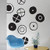 BLIK WALL DECALS, Motive Eames Circles, Colour MIDNIGHT