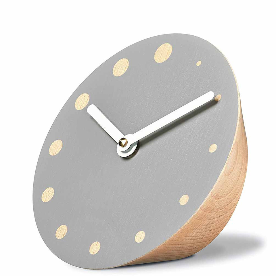 Desk and Table Clock Rockoclock by Siebensachen, crafted from Beech Wood | The Design Gift Shop