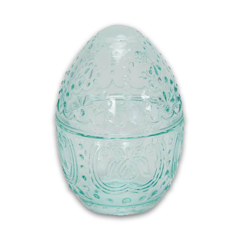 Aqua Glass Easter Egg | The Design Gift Shop
