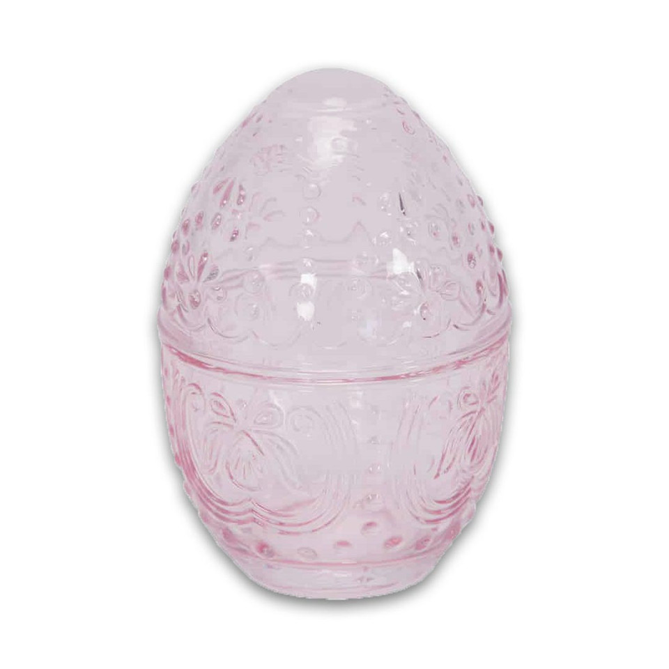 Pink Glass Easter Egg | The Design Gift Shop