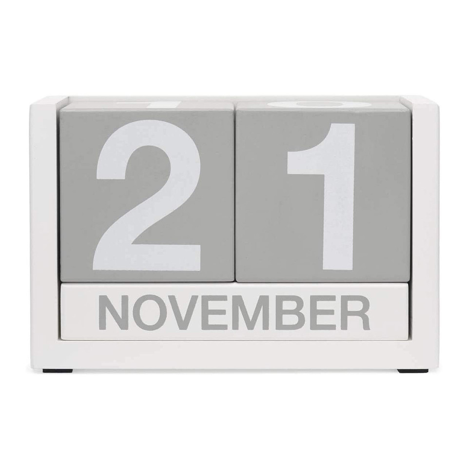 DESIGN IDEAS ThreeSixFive Perpetual Calender Grey | the design gift shop