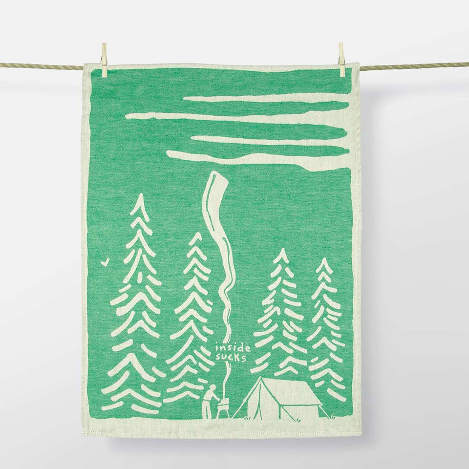 'Inside Sucks' Dish Towel by Blue Q  | the design gift shop