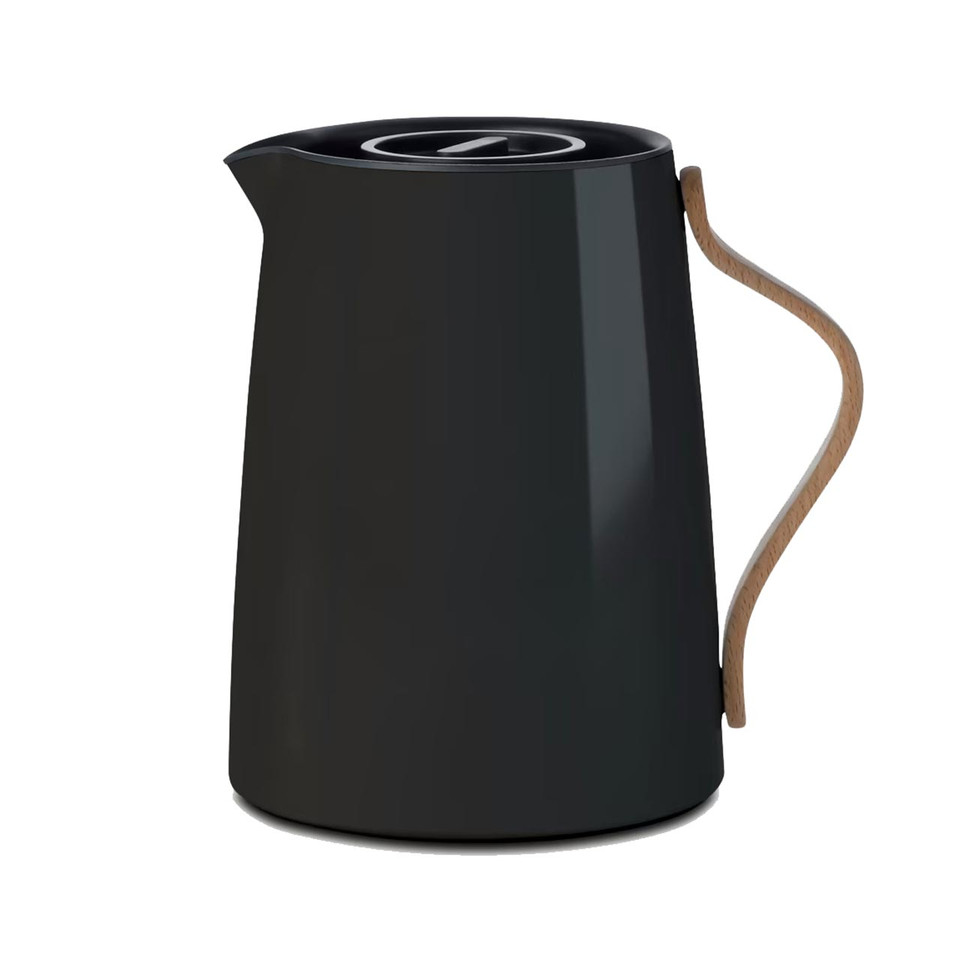 STELTON Emma Vacuum Tea Jug 1.0 L Black | the design gift shop