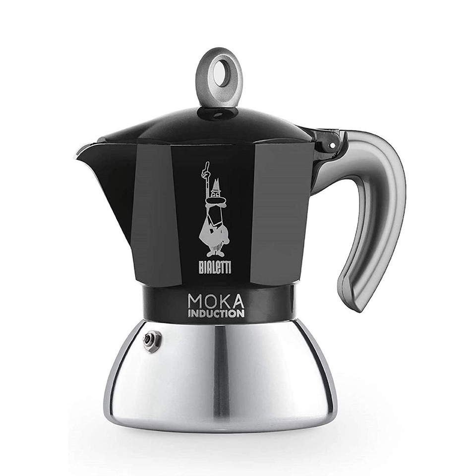BIALETTI Moka Induction Black 2 Cup Espresso Coffee Maker | the design gift shop