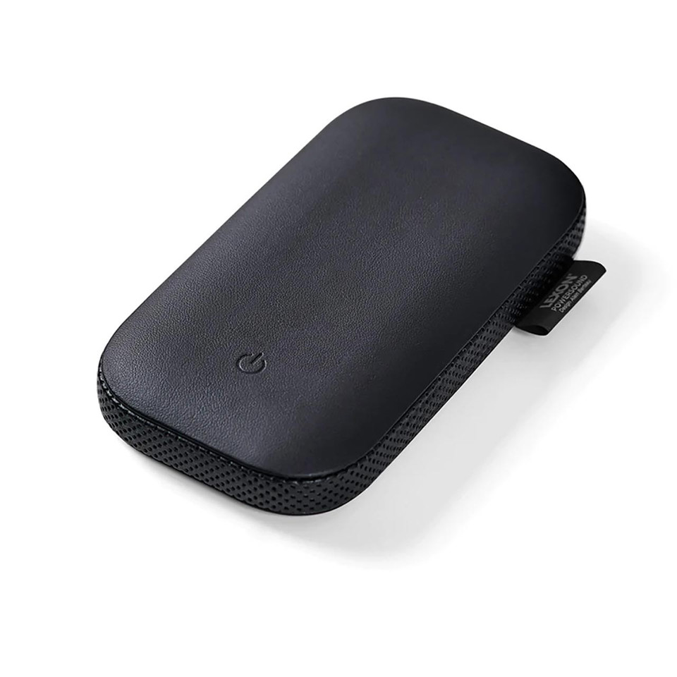 LEXON PowerSound Wireless Qi Power Bank & Speaker Black | the design gift shop