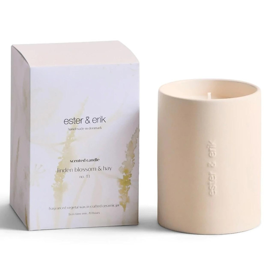 ESTER & ERIK Scented Candle N0 13 Linden Blossom & Hay | the design gift shop