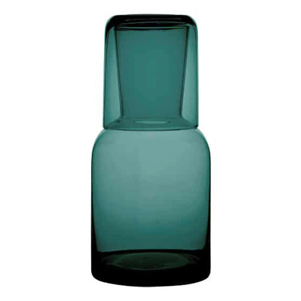 ANNABEL TRENDS Glass Carafe and Tumbler Set Teal | the design gift shop