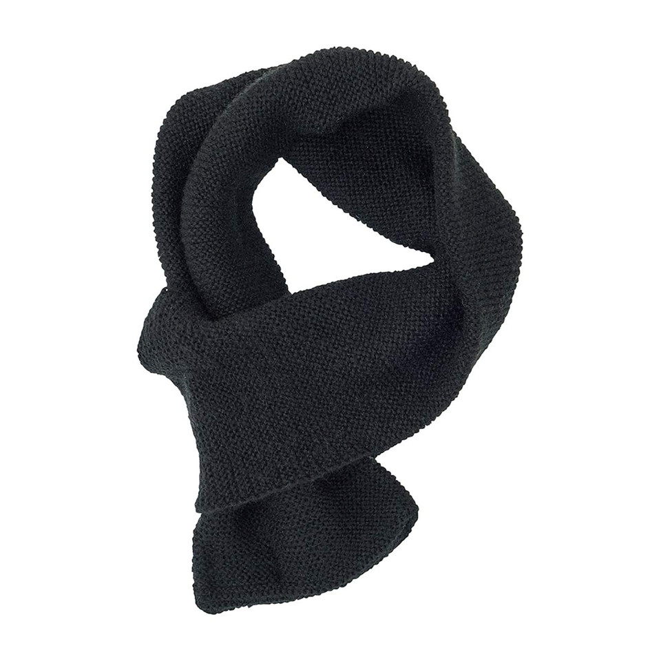 Black Slip Through Knit Scarf by Annabel Trends | the design gift shop