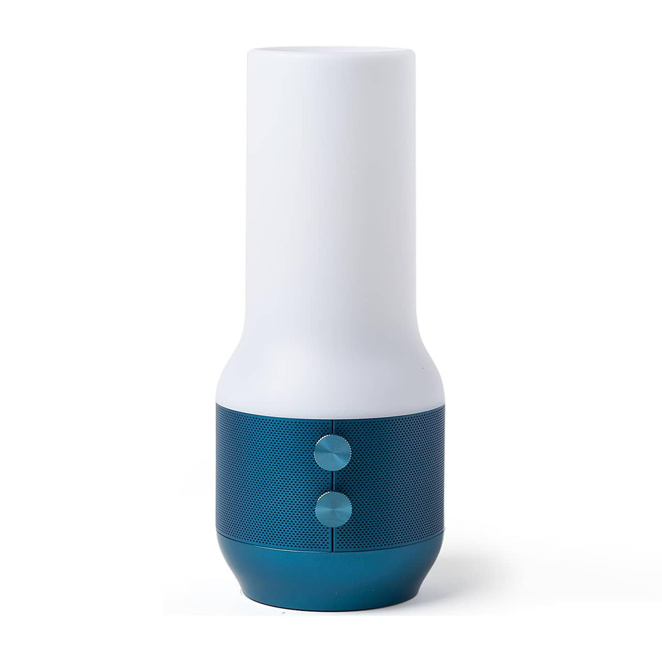 Dark Blue LEXON Terrace Lamp, Speaker & Charger with 9 LED colours