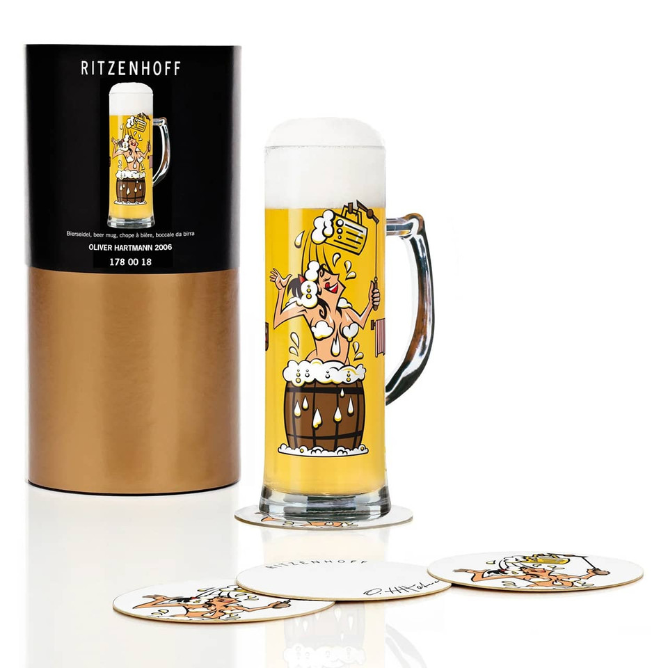 Ritzenhoff Beer Seidel Beer Shower by Oliver Hartmann. Shop it at the design gift shop.