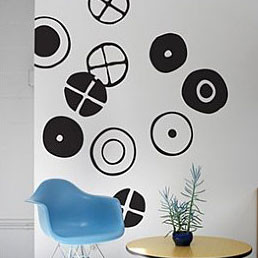 BLIK WALL DECALS, Motive Eames Circles, Colour MIDNIGHT