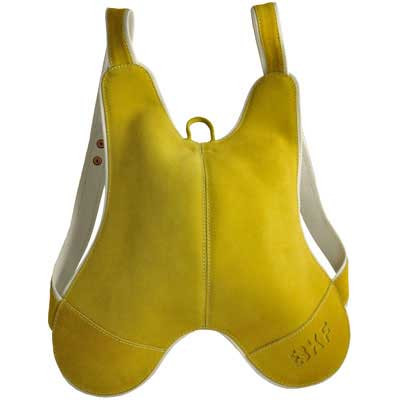 MI-cuero / HUMAWACA BKF Backpack, colour YELLOW / WHITE