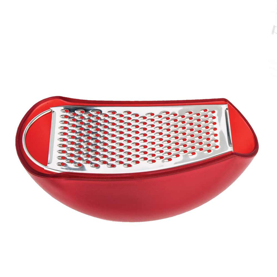 Alessi Parmenide  cheese grater with red cellar