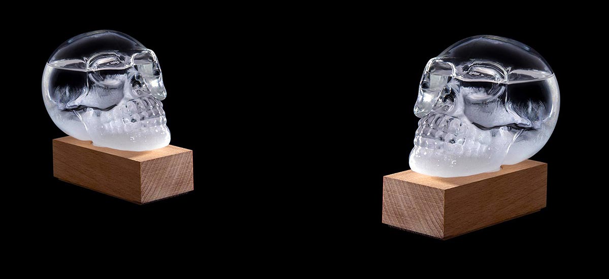 Skull Storm Glass Weather Station by ISgift