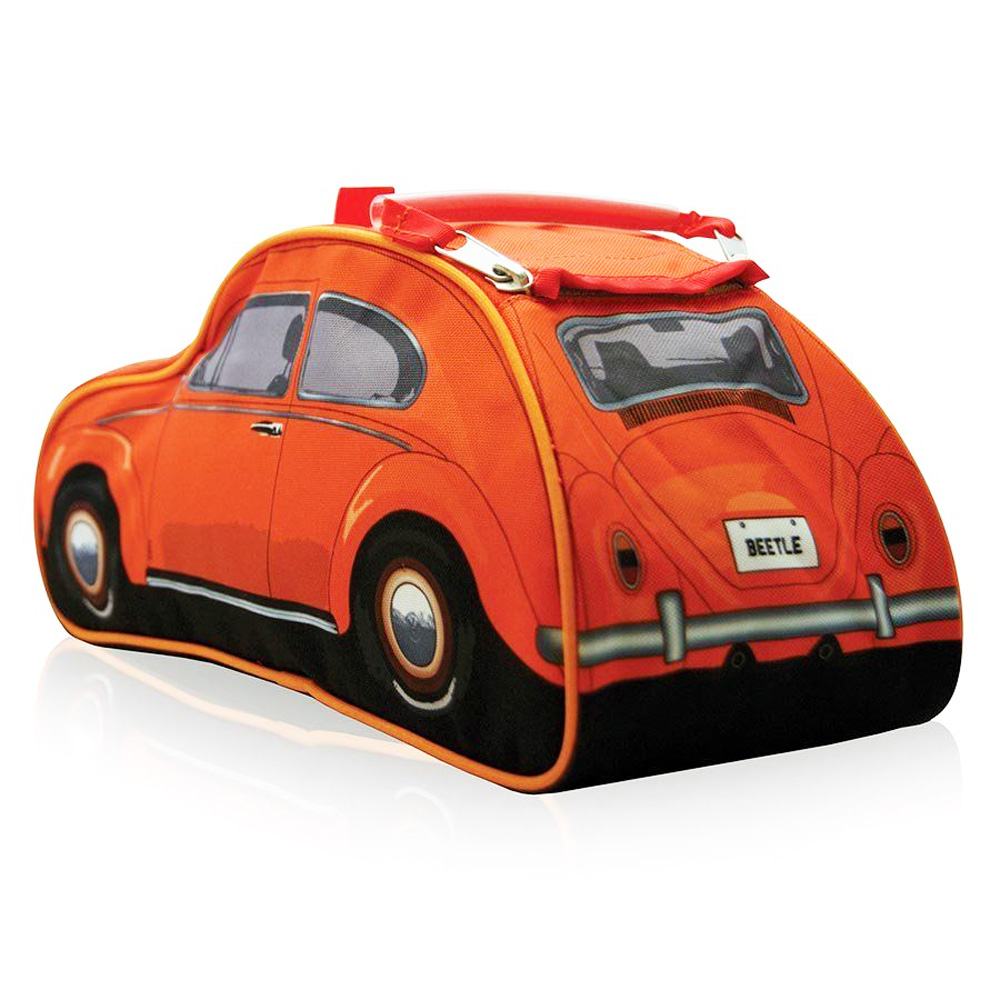 Gifts for VW beetle fans - orange toiletry bag by The Monster Factory