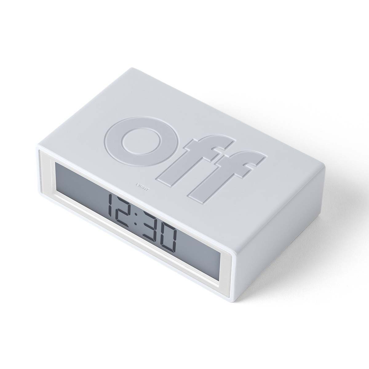 LEXON Flip LCD alarm clock LR150W9 white | the design gift shop