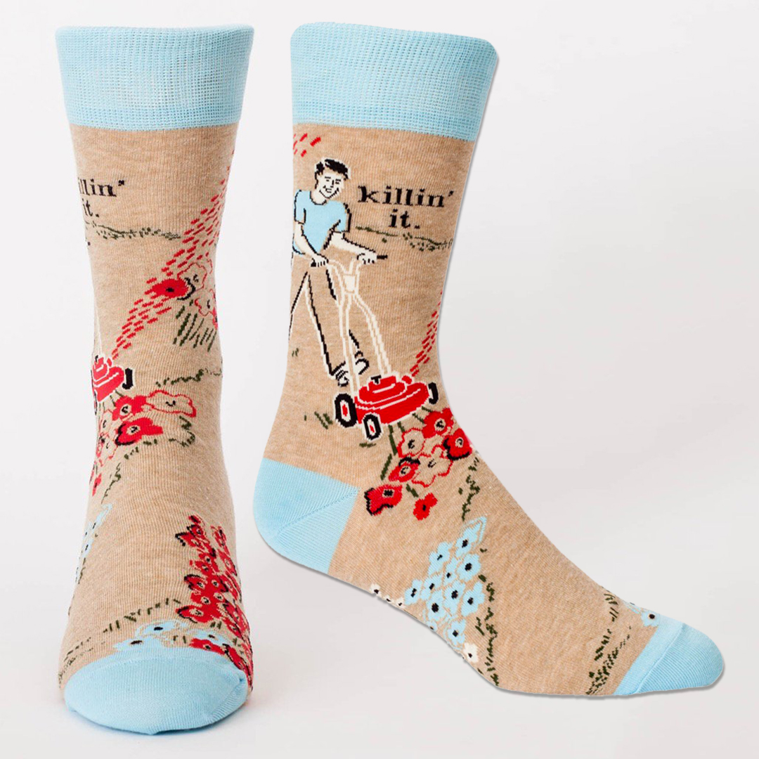 Blue Q Men's Socks 'Killin' it' | the design gift shop
