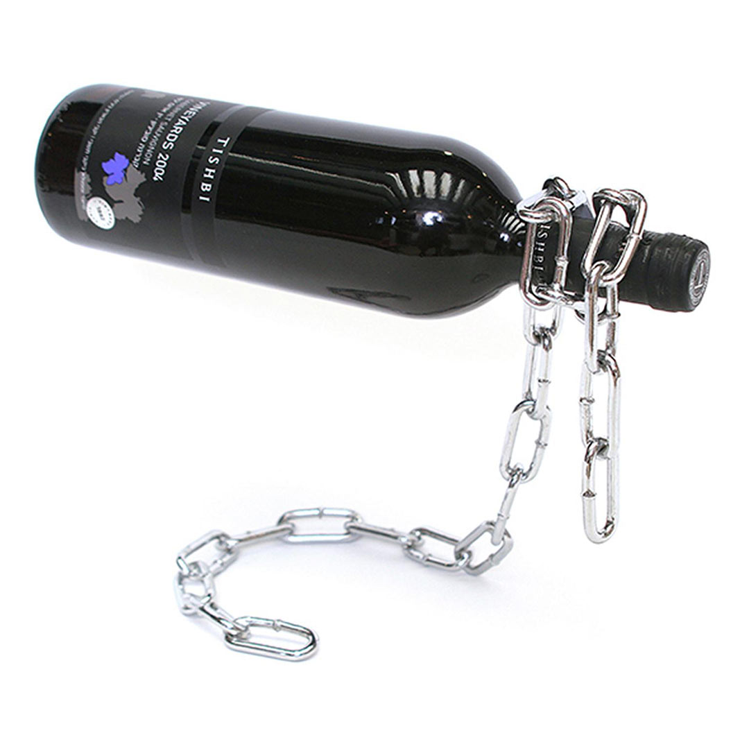 Magic Chain Bottle Holder by Peleg Design | The Design Gift Shop