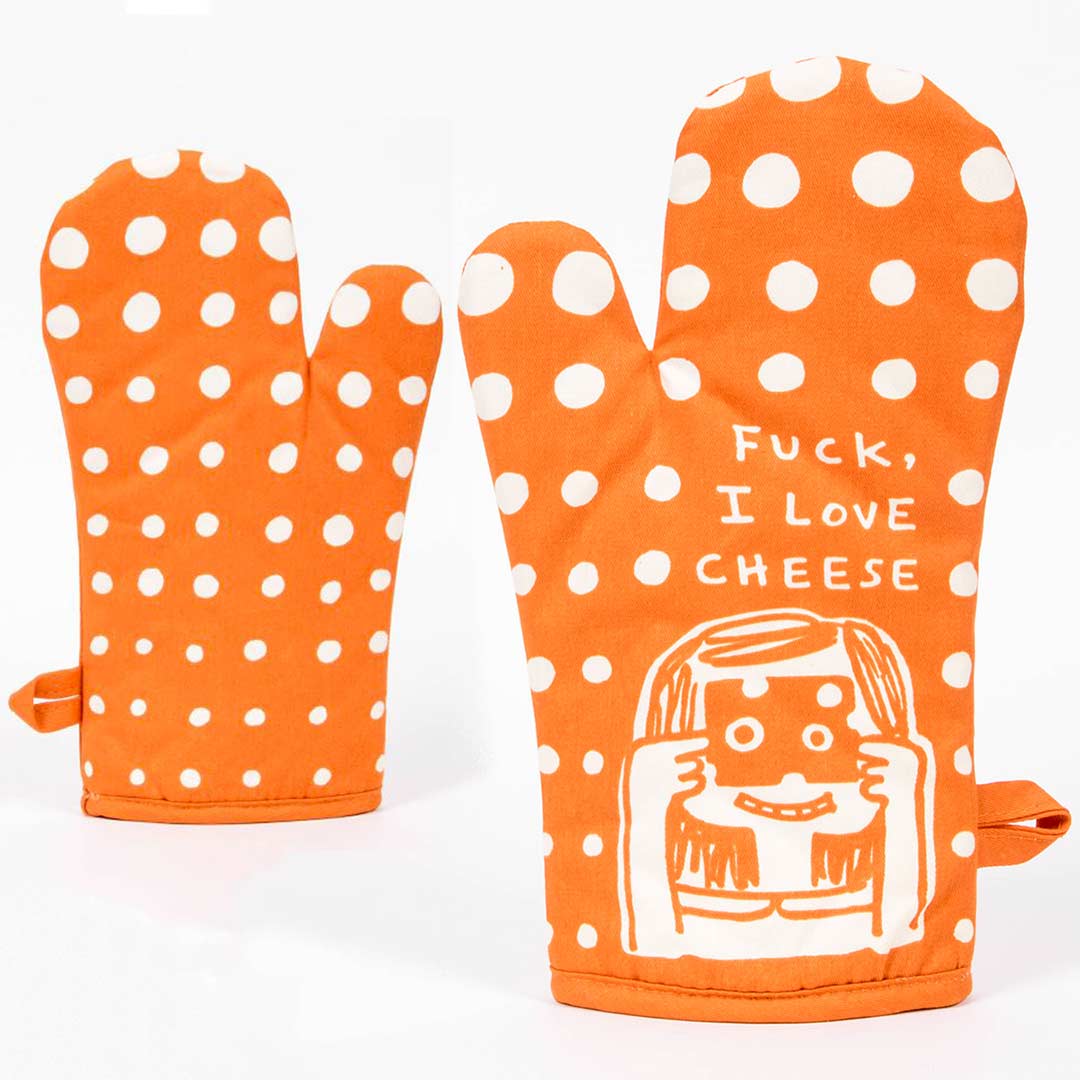 F*ck, I Love Cheese (Front and Back) - One Oven Mitt by Blue Q | the design gift shop