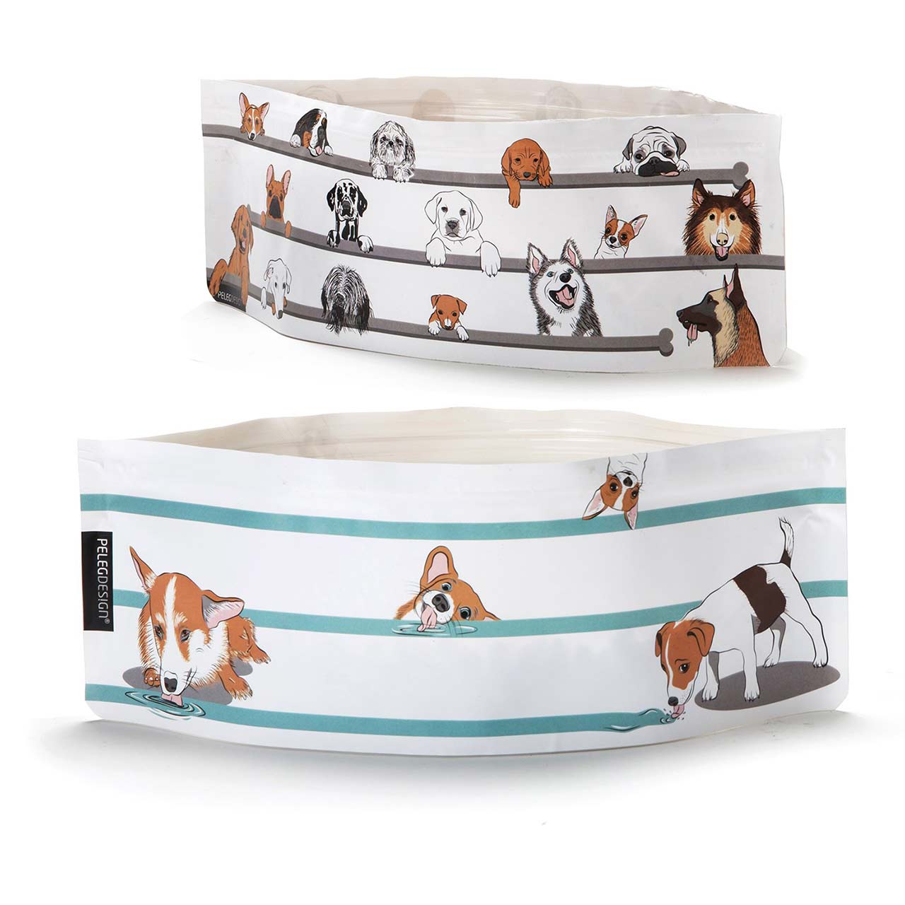  Expandable Dog Bowl Set Wuff'n'Go by Peleg | The Design Gift Shop