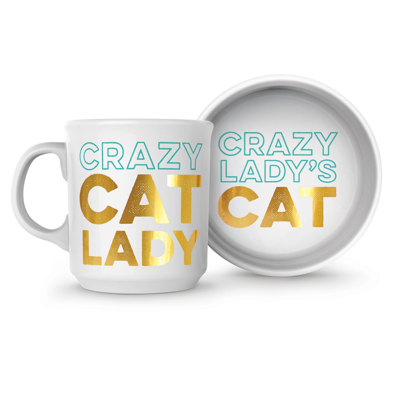 Cat Lady Bowl and Mug Set | The Design Gift Shop