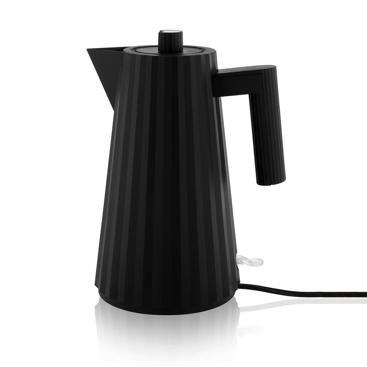 ALESSI Electric Water Kettle Plissé Black | the design gift shop