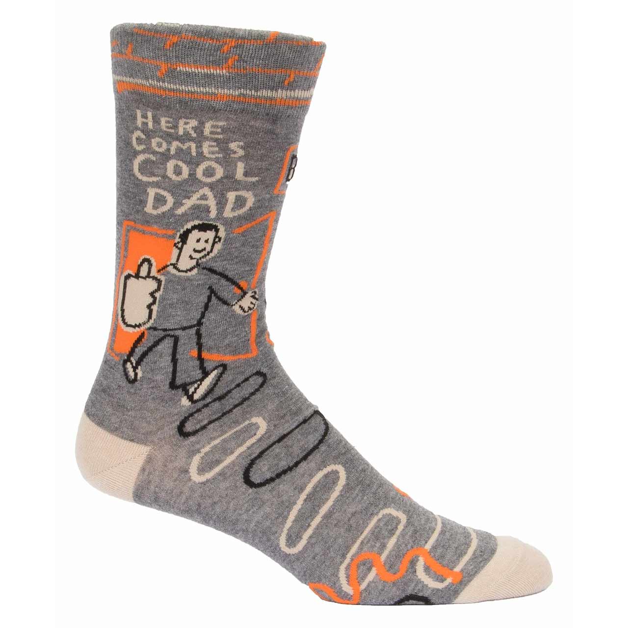 BlueQ Men's Socks 'Here Comes Cool Dad' the design gift shop