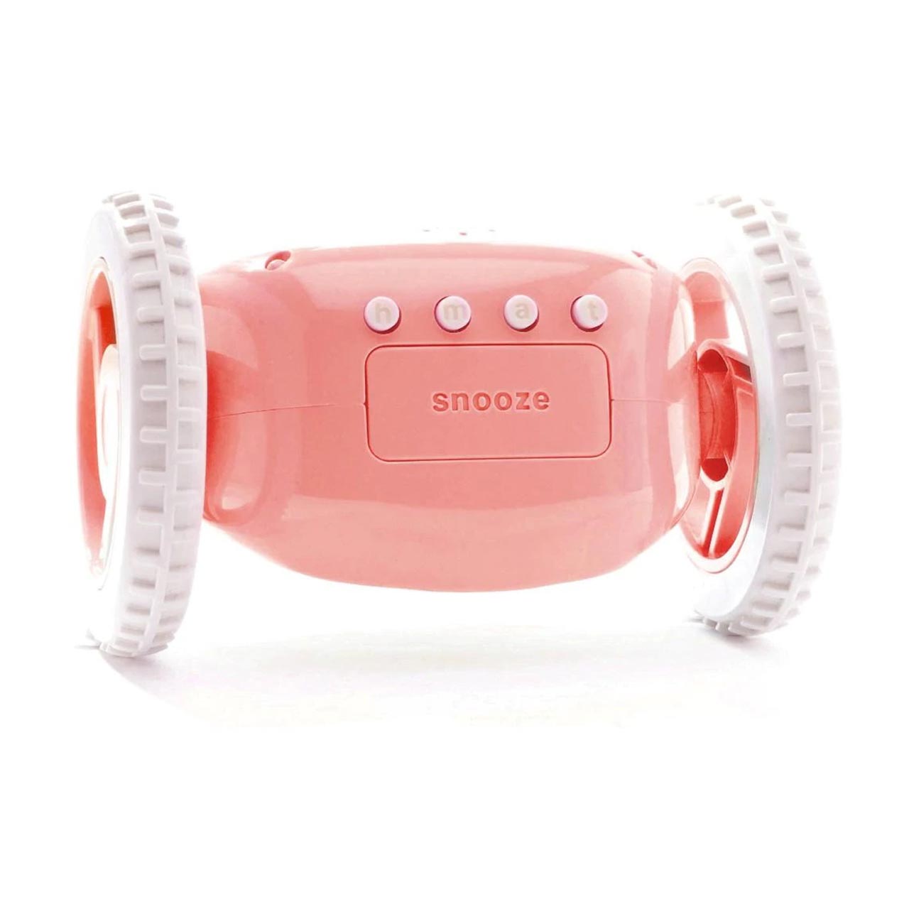 CLOCKY Pink Alarm Clock On Wheels | the design gift shop