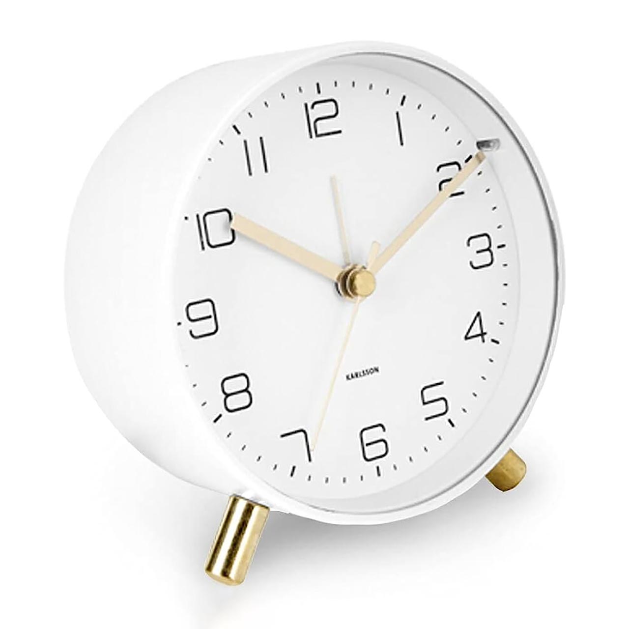 Karlsson Alarm Clock Lofty White the design gift shop